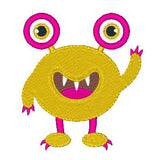 Silly monster machine embroidery design by sweetstitchdesign.com