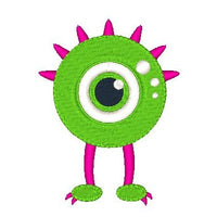 Silly monster machine embroidery design by sweetstitchdesign.com