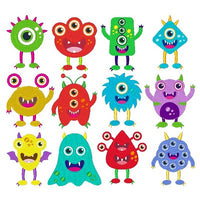 Silly monsters set of machine embroidery designs by sweetstitchdesign.com