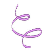 Ribbon swirl machine embroidery design by sweetstitchdesign.com