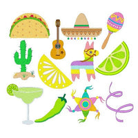 Fiesta fun set machine embroidery designs by sweetstitchdesign.com