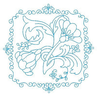 Les fleurs belle biazze quilt block by sweetstitchdesign.com