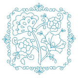 Les fleurs belle biazze quilt block by sweetstitchdesign.com