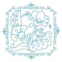 Les fleurs belle biazze quilt block by sweetstitchdesign.com