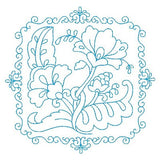 Les fleurs belle biazze quilt block by sweetstitchdesign.com