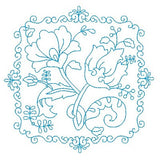 Les fleurs belle biazze quilt block by sweetstitchdesign.com