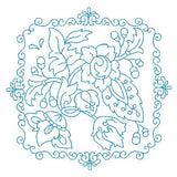 Les fleurs belle biazze quilt block by sweetstitchdesign.com