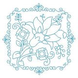 Les fleurs belle biazze quilt block by sweetstitchdesign.com