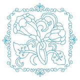 Les fleurs belle biazze quilt block by sweetstitchdesign.com