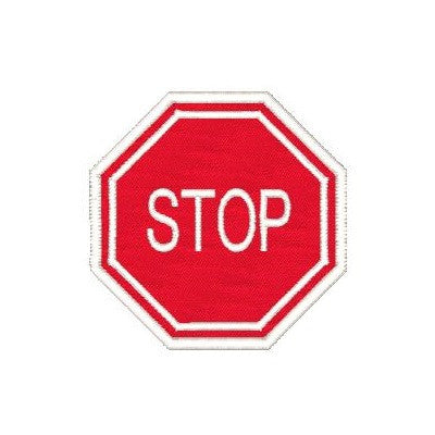 Stop sign applique machine embroidery design by sweetstitchdesign.com