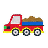 Tipper truck machine embroidery design by sweetstitchdesign.com