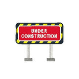 Construction road sign machine embroidery design by sweetstitchdesign.com