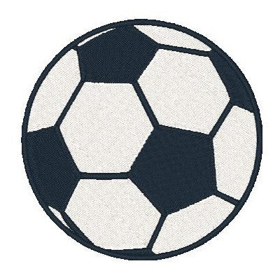Soccer ball coaster machine embroidery design by sweetstitchdesign.com