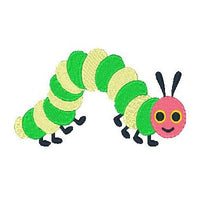 Happy Caterpillar machine embroidery design by sweetstitchdesign.com