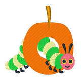 Happy Caterpillar machine embroidery design by sweetstitchdesign.com