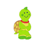 Cute baby turtle machine embroidery design by sweetstitchdesign.com