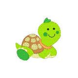 Cute baby turtle machine embroidery design by sweetstitchdesign.com