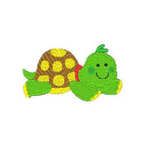 Baby turtle machine embroidery design by sweetstitchdesign.com