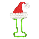 Christmas alphabet applique machine embroidery design by sweetstitchdesign.com