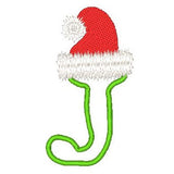 Christmas alphabet applique machine embroidery design by sweetstitchdesign.com