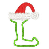 Christmas alphabet applique machine embroidery design by sweetstitchdesign.com