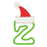 Christmas alphabet applique machine embroidery design by sweetstitchdesign.com