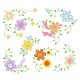 Floral Corners - set of 8 machine embroidery designs by sweetstitchdesign.com