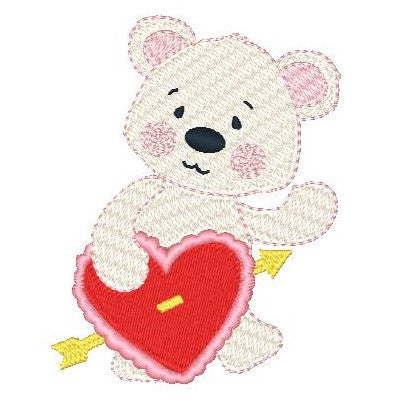 Valentine teddy bear machine embroidery designs by sweetstitchdesign.com