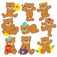 Fuzzy Bears machine embroidery designs by sweetstitchdesign.com