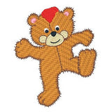 Old fashioned bear machine embroidery design by sweetstitchdesign.com