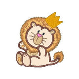 Sweet little lion applique machine embroidery design by sweetstitchdesign.com