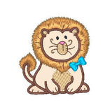 Sweet little lion applique machine embroidery design by sweetstitchdesign.com