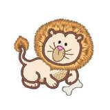 Sweet little lion applique machine embroidery design by sweetstitchdesign.com