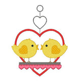 Love birds machine embroidery design by sweetstitchdesign.com