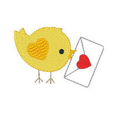 Love bird machine embroidery design by sweetstitchdesign.com