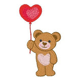 Valentine teddy bear machine embroidery designs by sweetstitchdesign.com