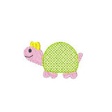 Turtle machine embroidery design by sweetstitchdesign.com