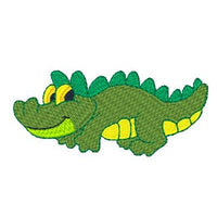 Baby crocodile machine embroidery design by sweetstitchdesign.com