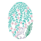 Easter egg machine embroidery design by sweetstitchdesign.com