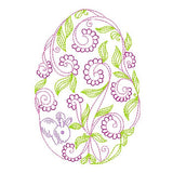 Easter egg machine embroidery design by sweetstitchdesign.com