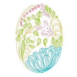 Easter egg machine embroidery design by sweetstitchdesign.com