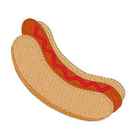 Barbeque hot dog machine embroidery design by sweetstitchdesign.com