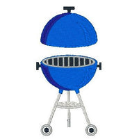 Weber barbeque machine embroidery design by sweetstitchdesign.com