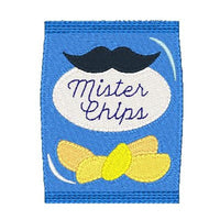 Potato chips machine embroidery design by sweetstitchdesign.com