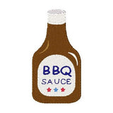 Barbeque sauce bottle machine embroidery design by sweetstitchdesign.com