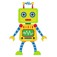 Robot applique machine embroidery design by sweetstitchdesign.com