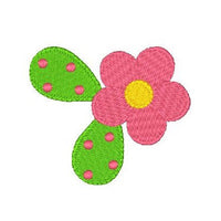 Mini flower machine embroidery design by sweetstitchdesign.com