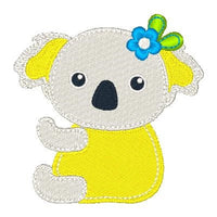 Koala machine embroidery design by sweetstitchdesign.com