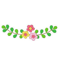 Floral machine embroidery design by sweetstitchdesign.com