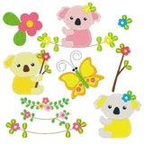 Koala machine embroidery designs by sweetstitchdesign.com